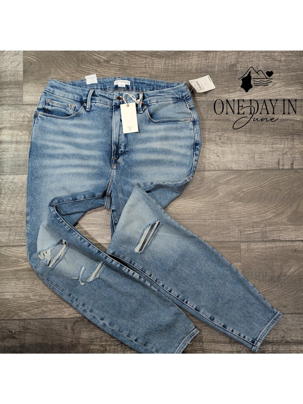 Good American Good Legs Sculpting Skinny Jeans Size 16